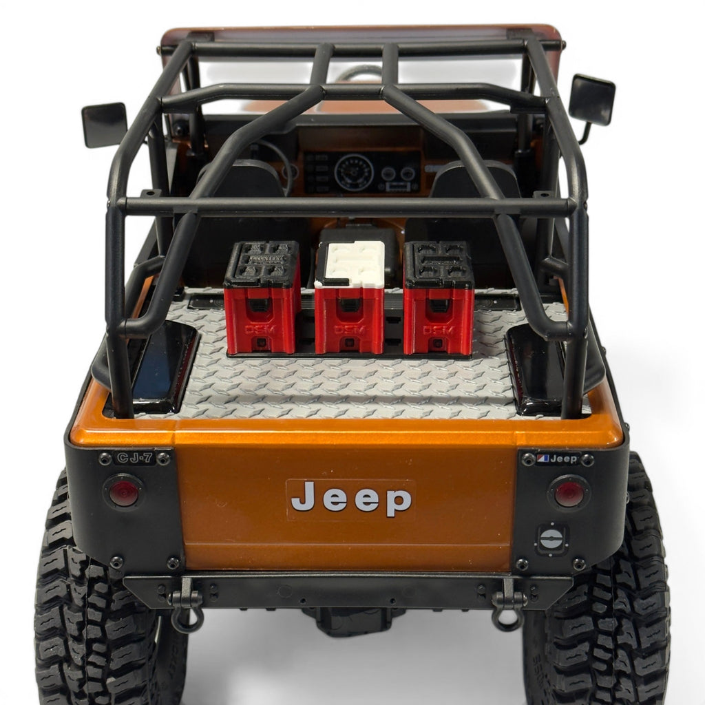 Tub Floor With Tool Boxes & Cooler- Fits Axial® SCX10 III CJ-7
