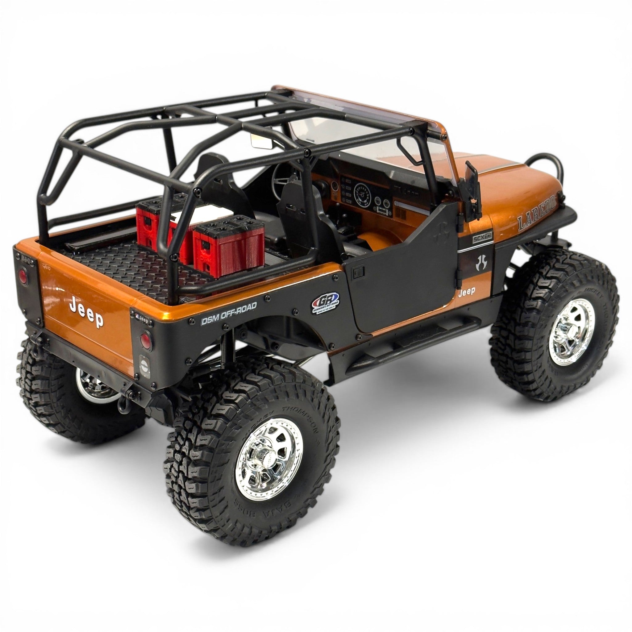 Tub Floor With Tool Boxes & Cooler- Fits Axial® SCX10 III CJ-7