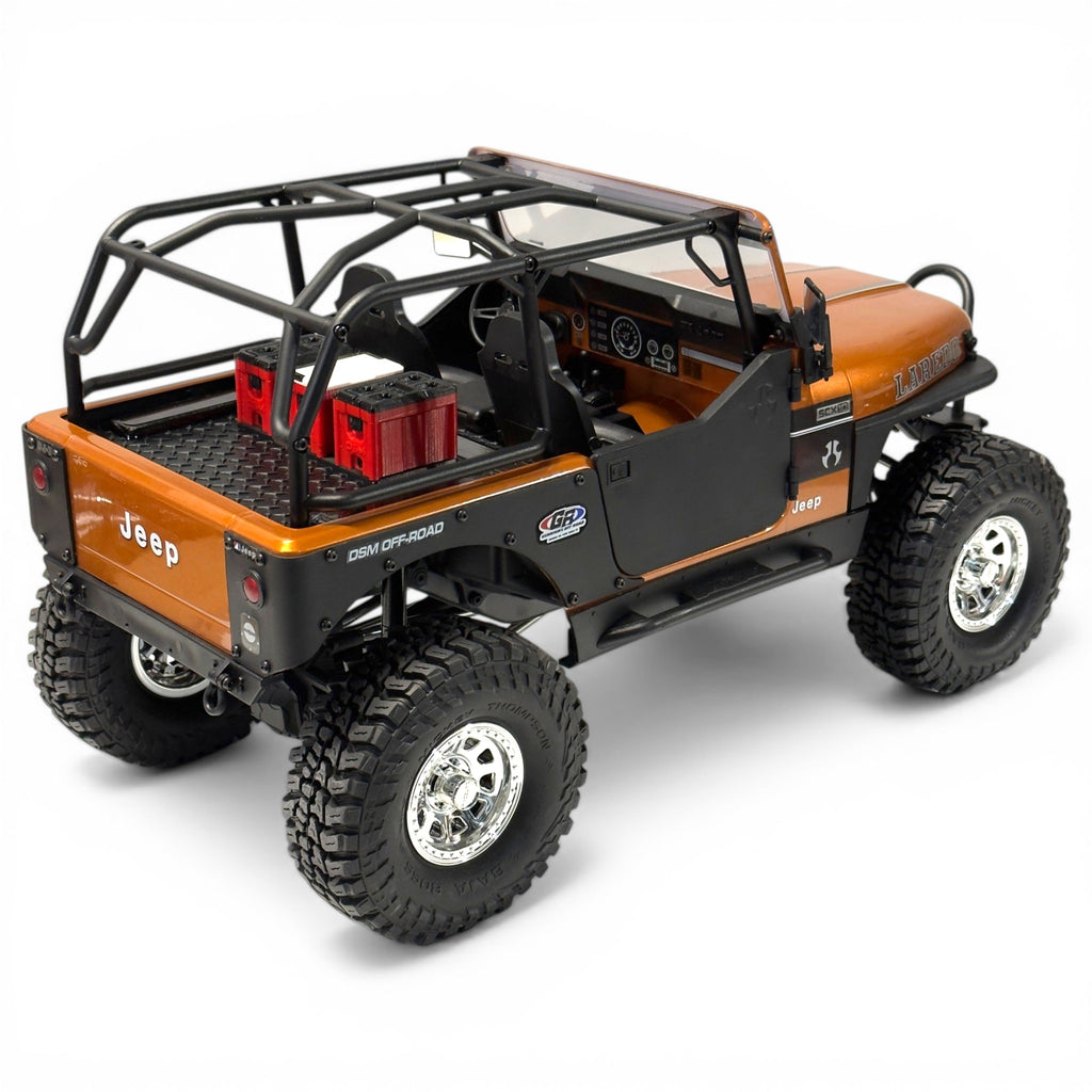 Tub Floor With Tool Boxes & Cooler- Fits Axial® SCX10 III CJ-7