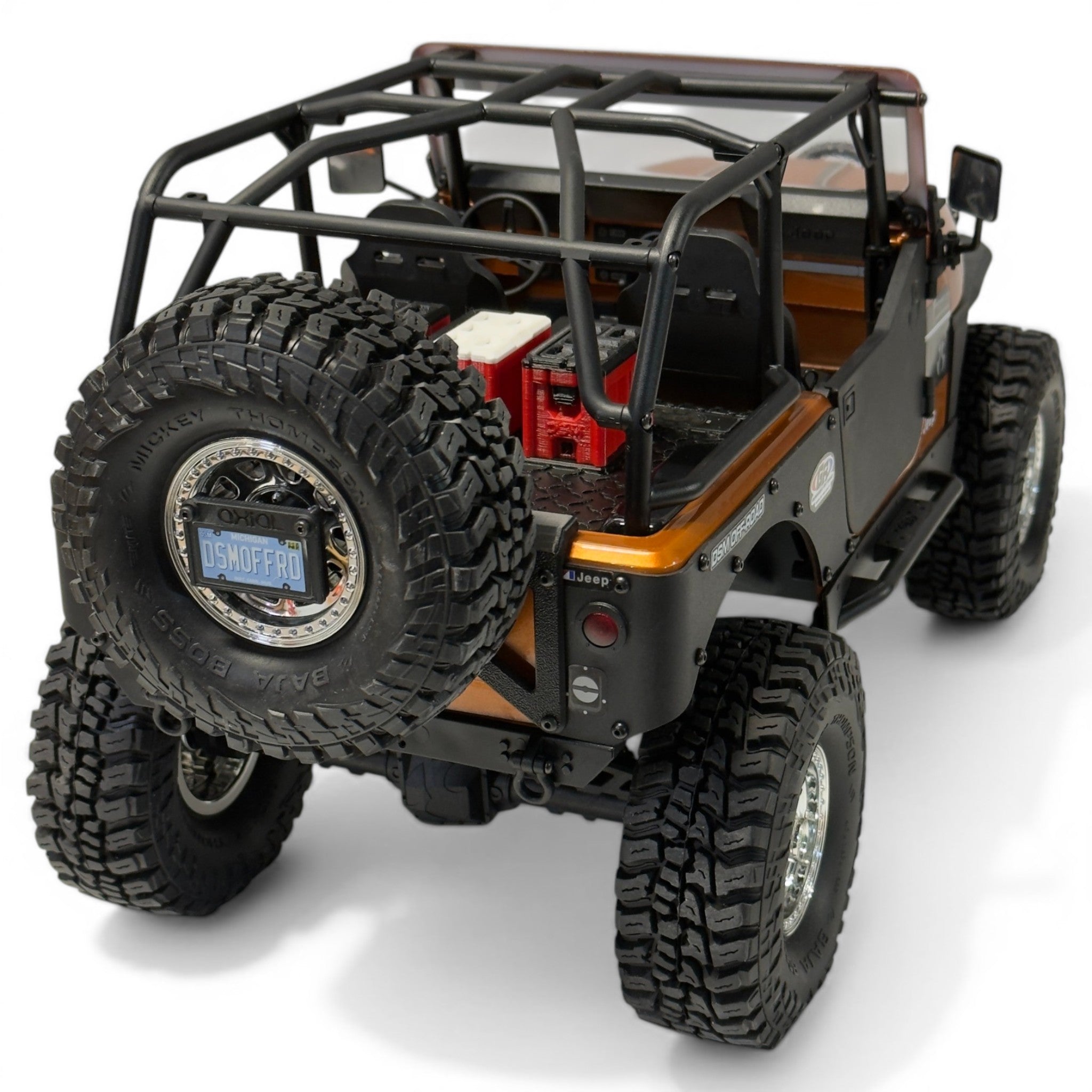 Spare Tire Carrier - Fits Axial® SCX10 III CJ-7 (STL File)