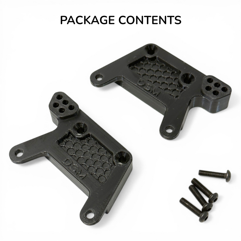 Poly Performance Rear Shock Towers Performance Rear Shock Towers - Fits Axial® SCX10 III 1987 Toyota SR5 ...