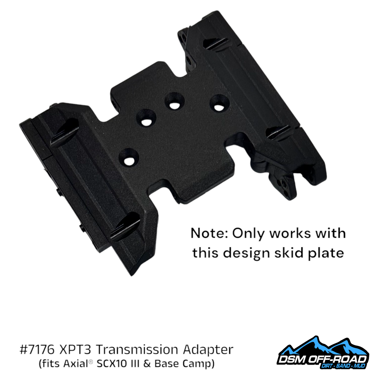 Adapter for Reefs RC XPT3 Transmission (for Axial® SCX10 III & Base Camp)