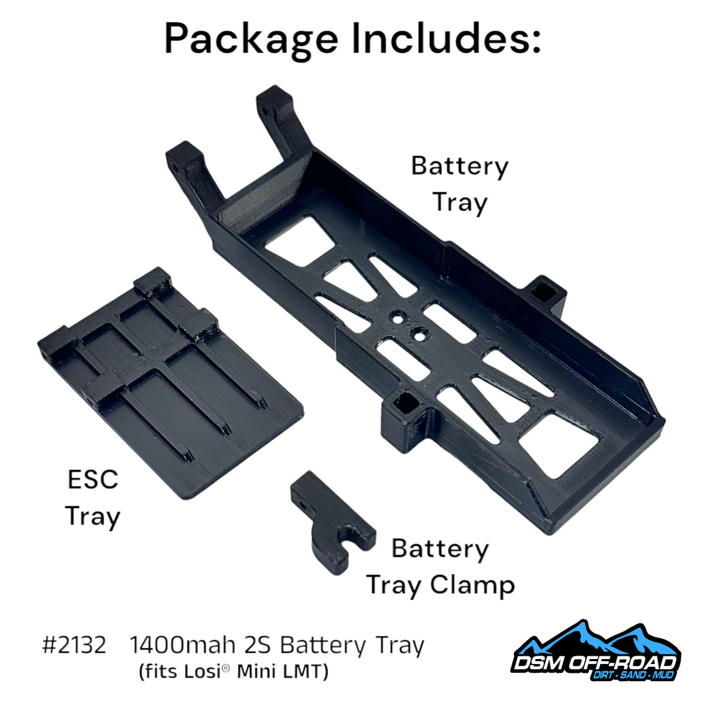1400mah Battery Tray (Fits Losi® Mini LMT)