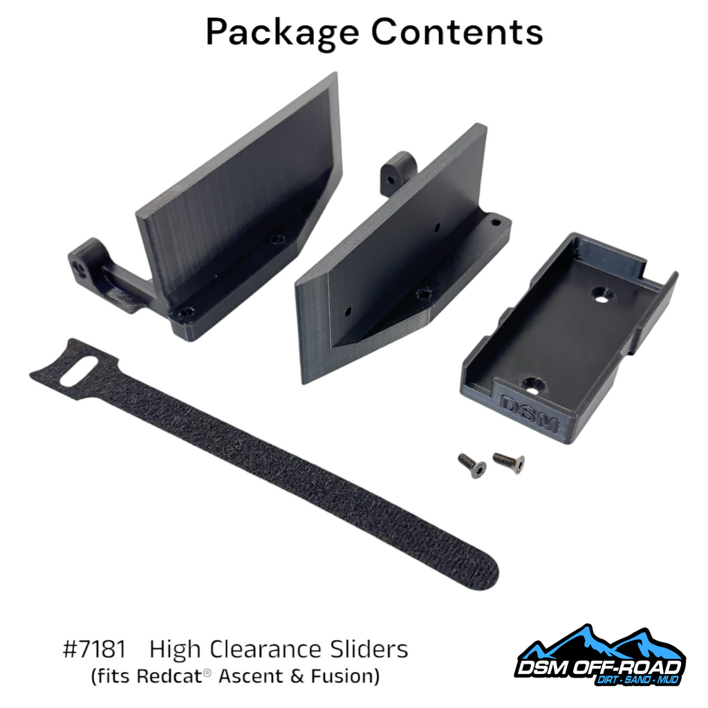 #7181 High Clearance Sliders with Cab Mounts (for Redcat® Ascent)