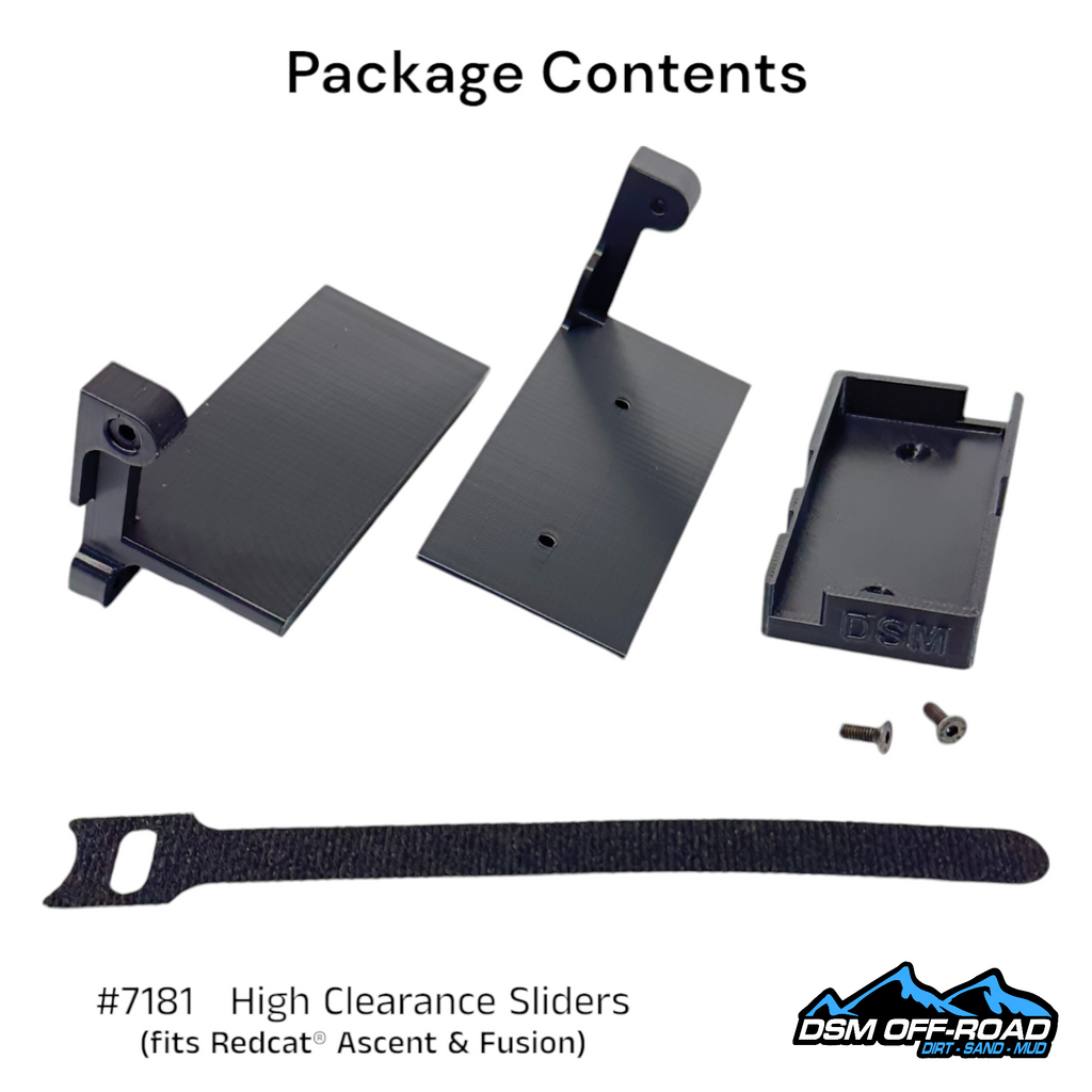 #7181 High Clearance Sliders with Cab Mounts (for Redcat® Ascent)