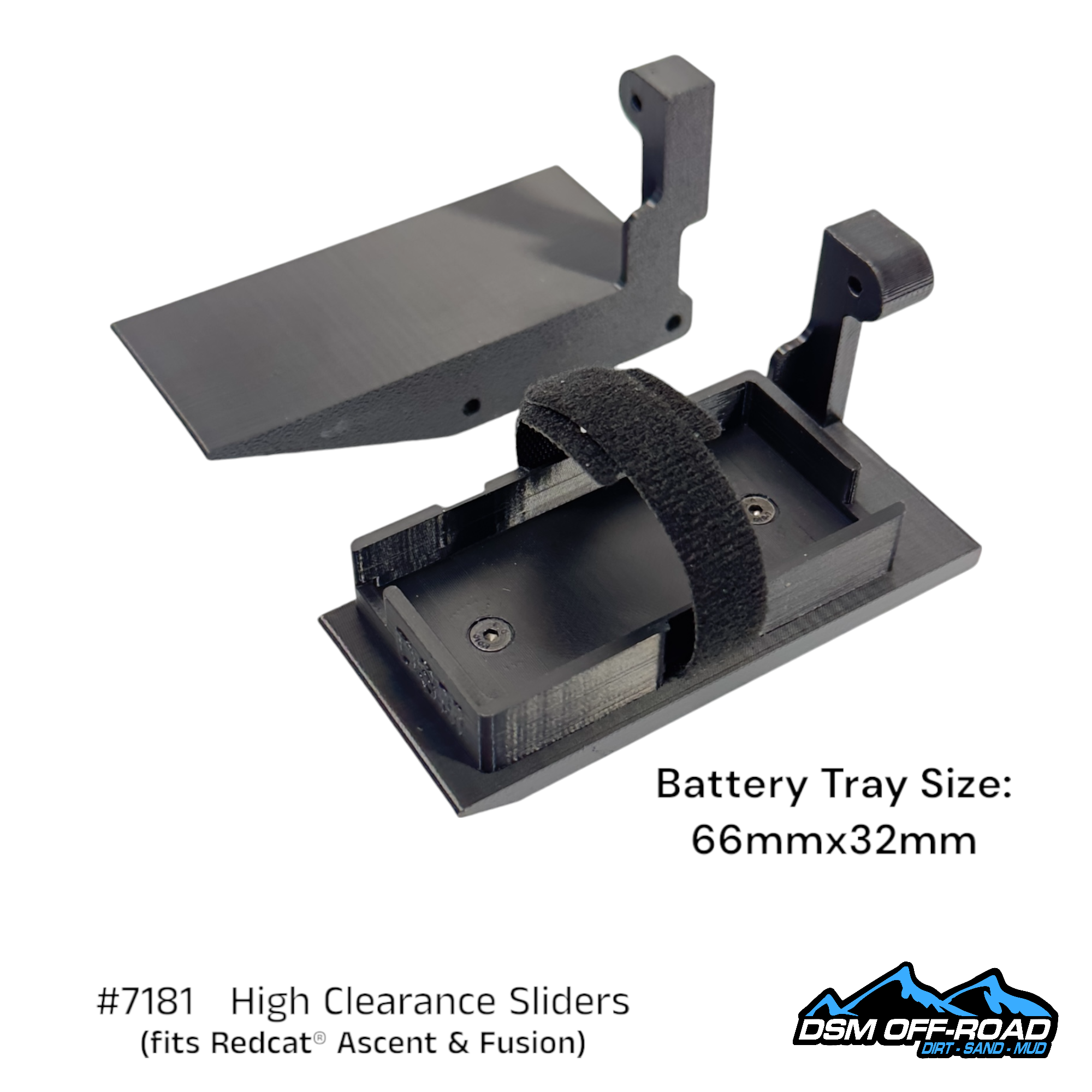 #7181 High Clearance Sliders with Cab Mounts (for Redcat® Ascent)