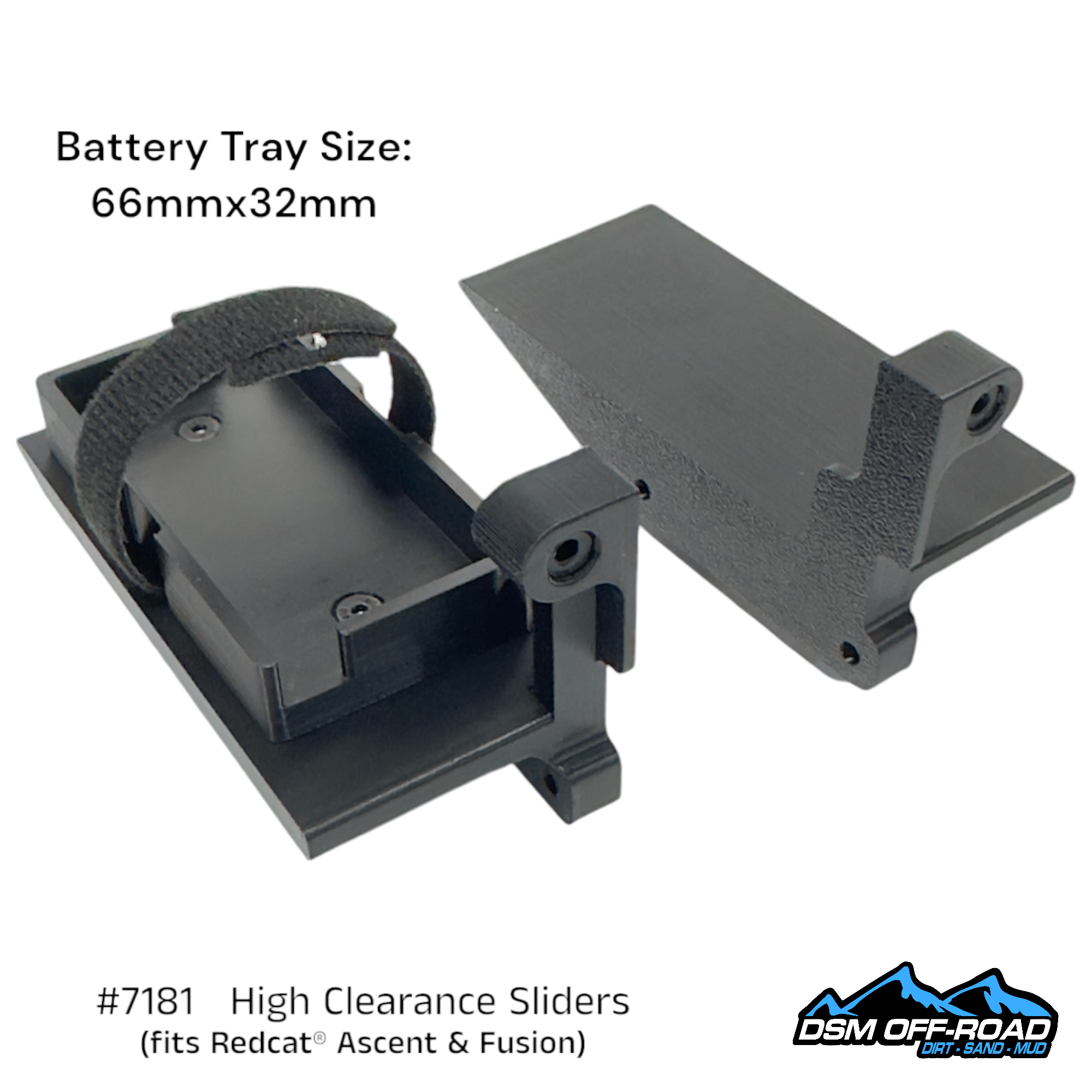#7181 High Clearance Sliders with Cab Mounts (for Redcat® Ascent)