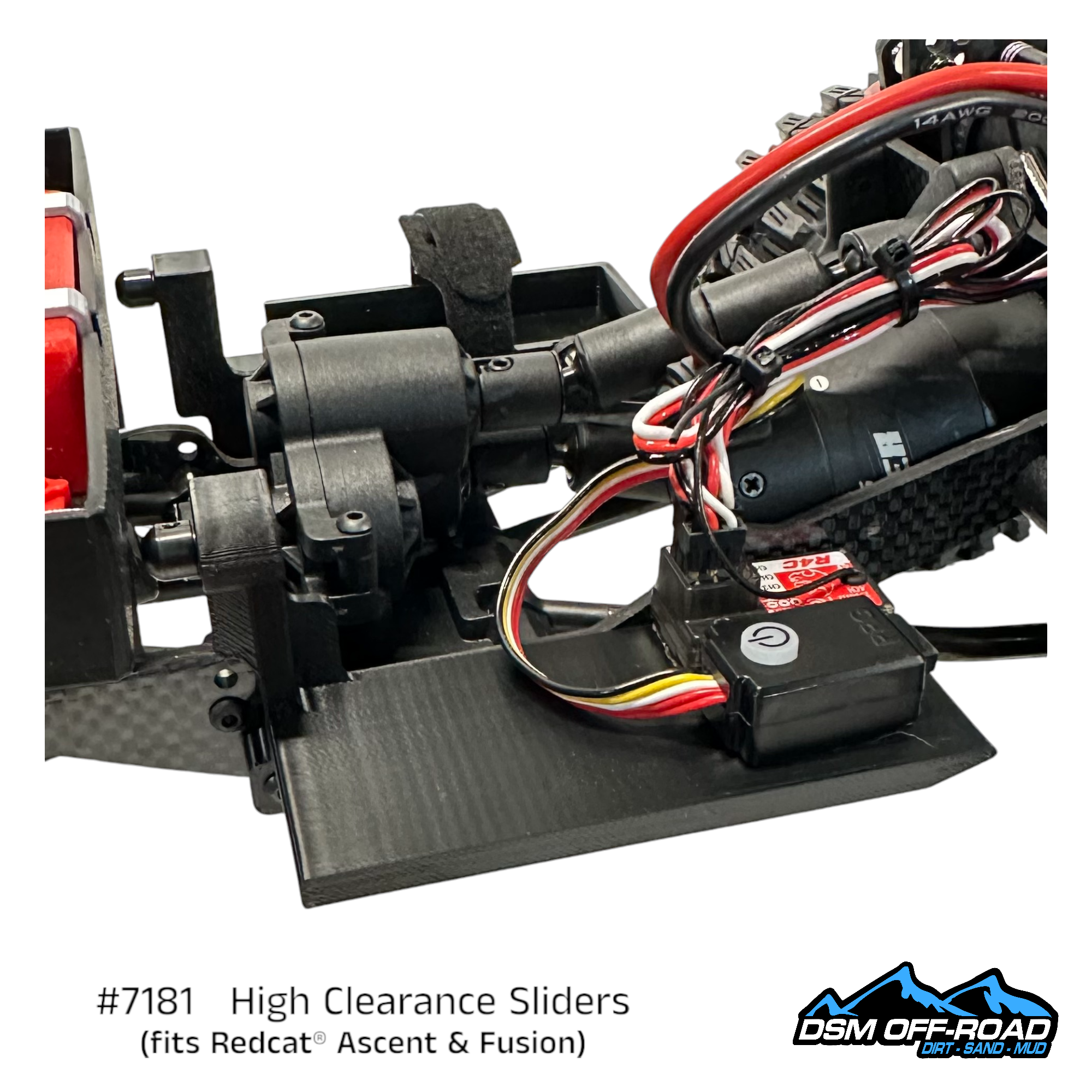 #7181 High Clearance Sliders with Cab Mounts (for Redcat® Ascent)