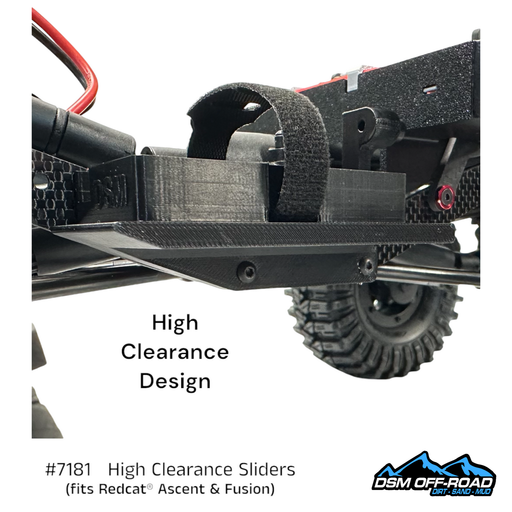 #7181 High Clearance Sliders with Cab Mounts (for Redcat® Ascent)