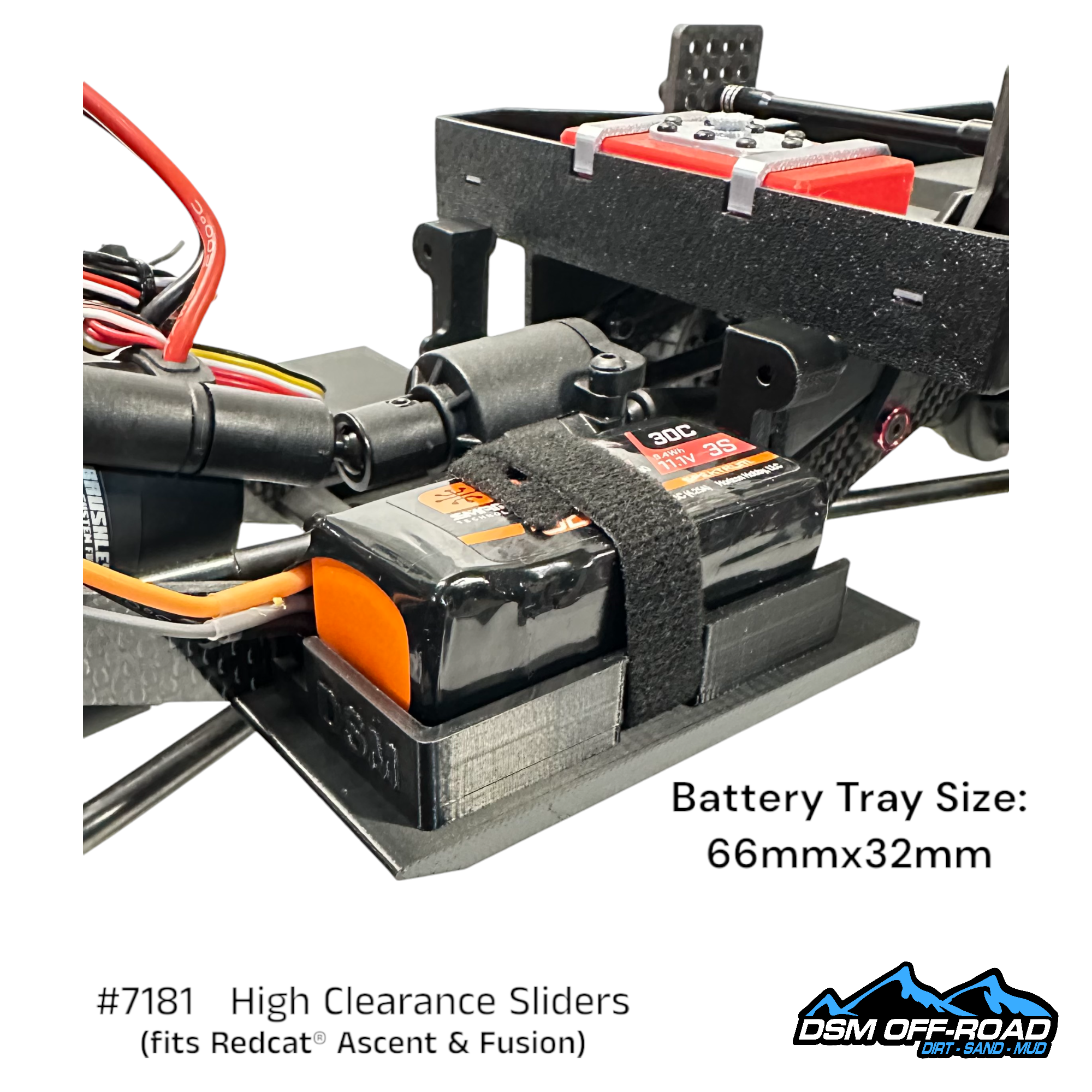 #7181 High Clearance Sliders with Cab Mounts (for Redcat® Ascent)