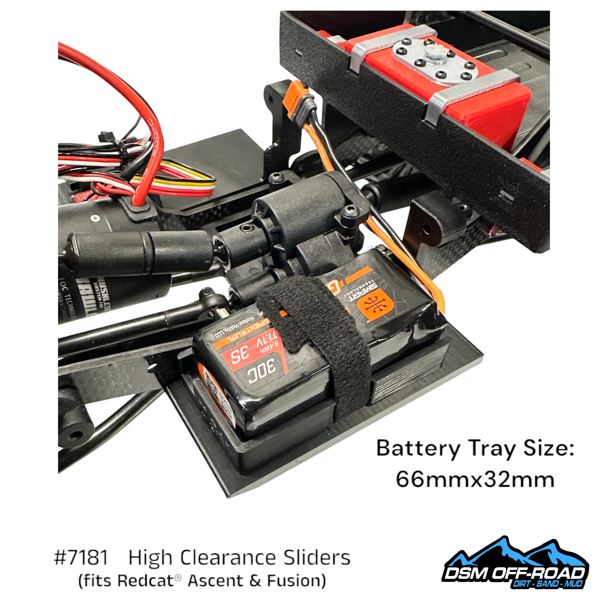 #7181 High Clearance Sliders with Cab Mounts (for Redcat® Ascent)