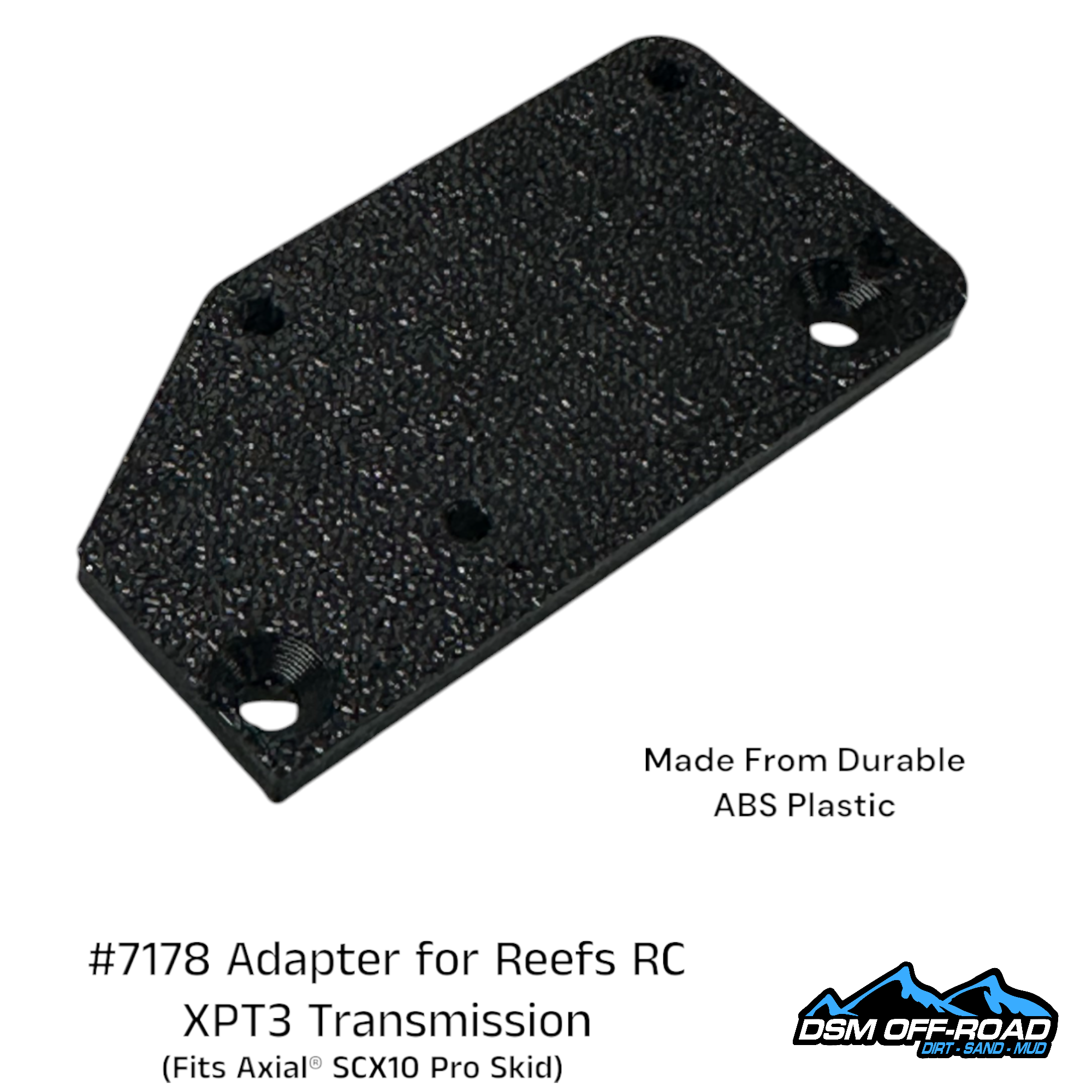 Adapter for Reefs RC XPT3 Transmission (for Axial® SCX10 Pro Skid)