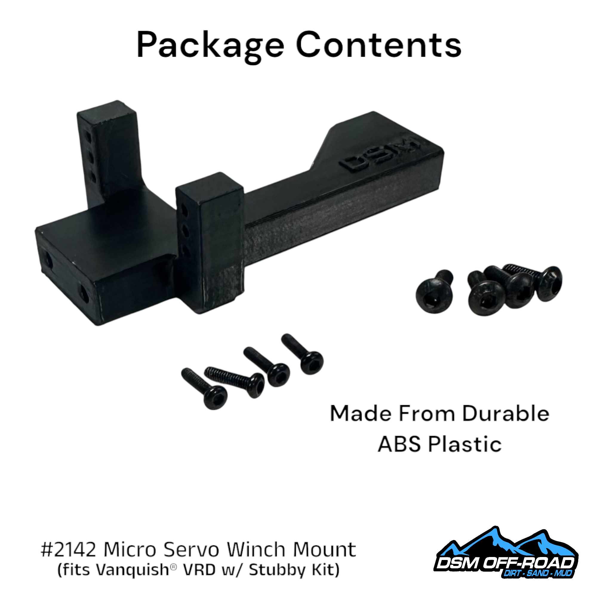 Micro Servo Winch Mount (for Vanquish® VRD w/ Stubby Kit)