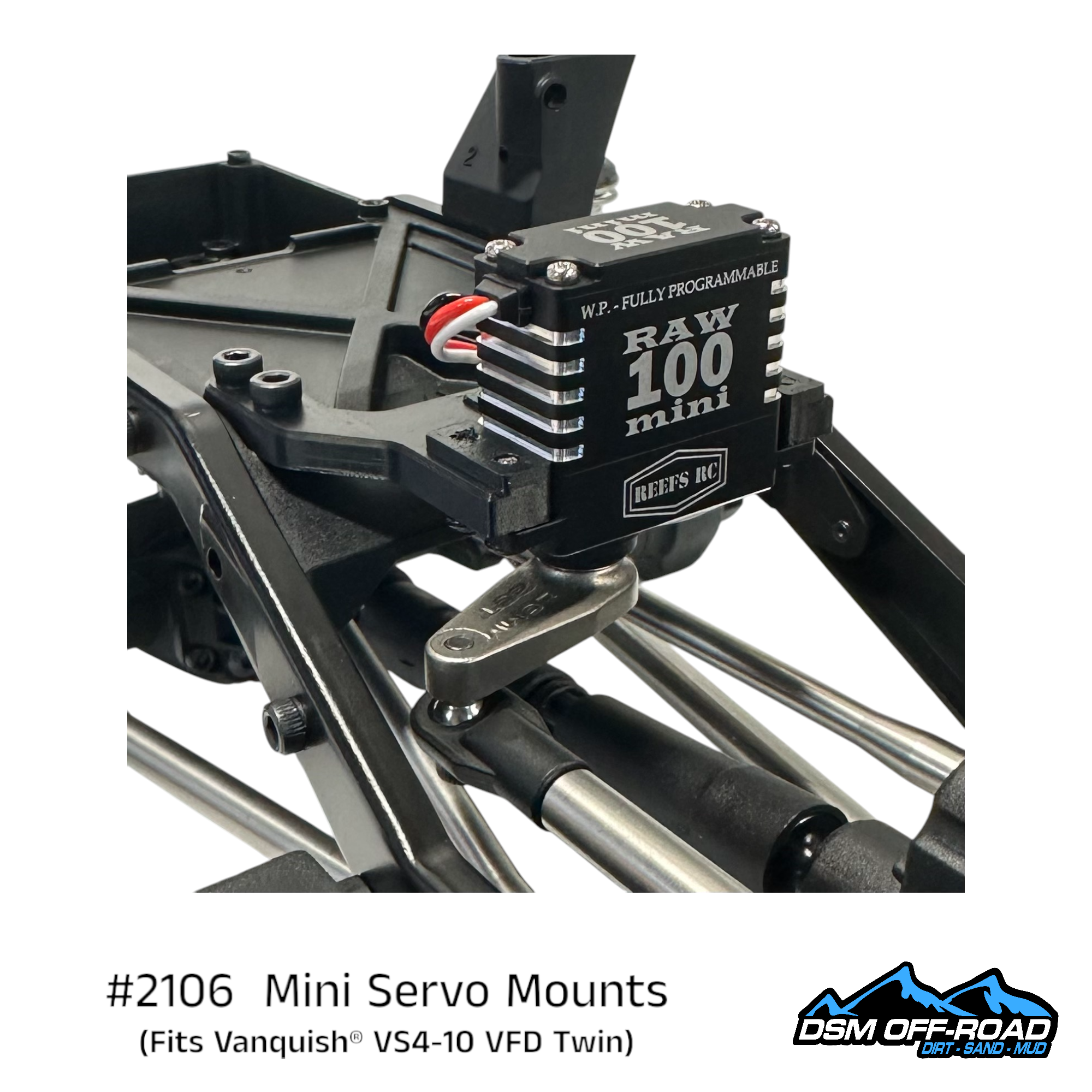 Mini Servo Mounting Kit (Fits Vanquish® VS4-10 w/ VFD Twin)