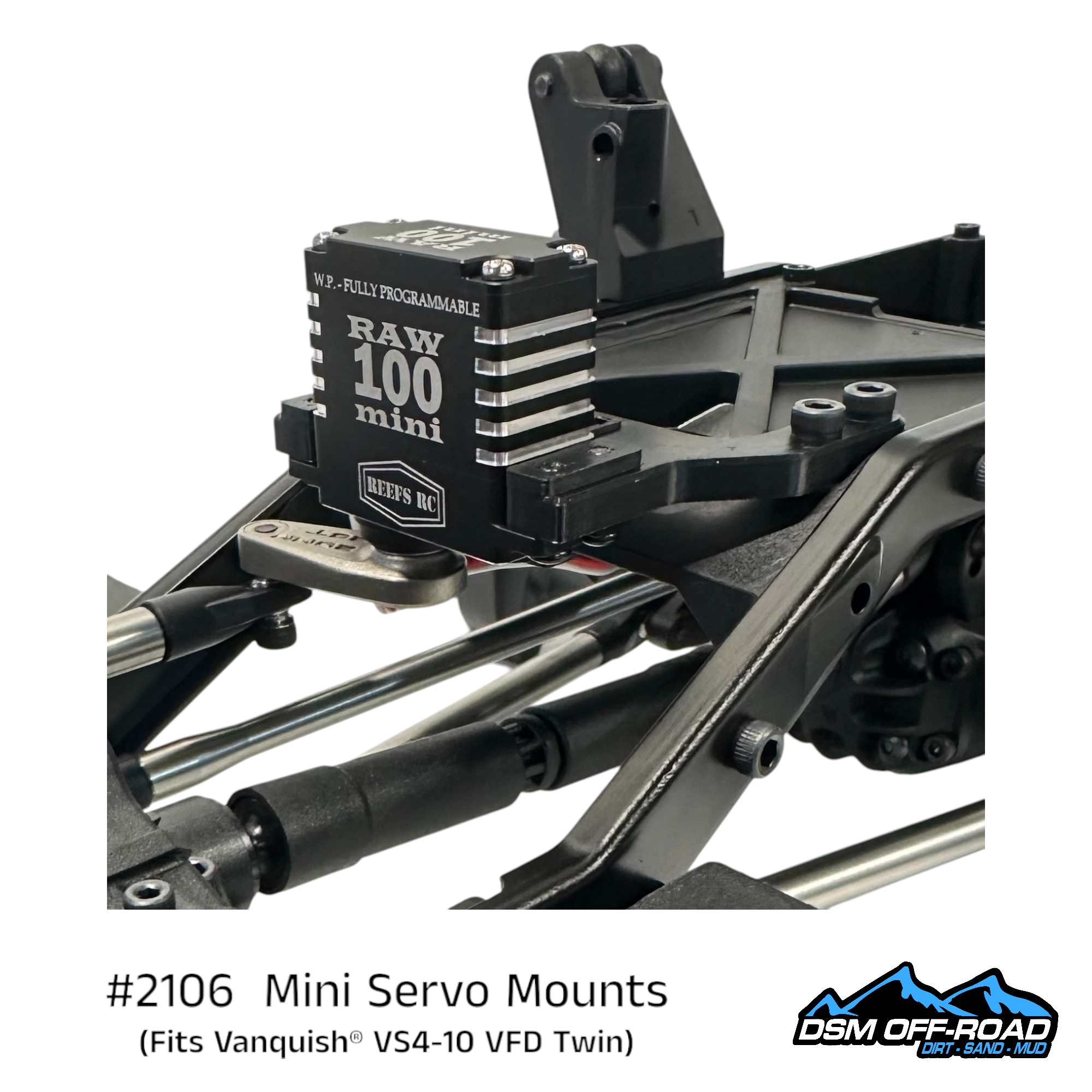 Mini Servo Mounting Kit (Fits Vanquish® VS4-10 w/ VFD Twin)