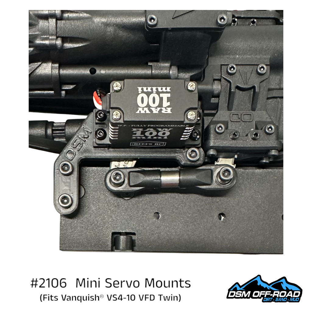 #2106 Mini Servo Mounting Kit (Fits Vanquish® VS4-10 w/ VFD Twin)
