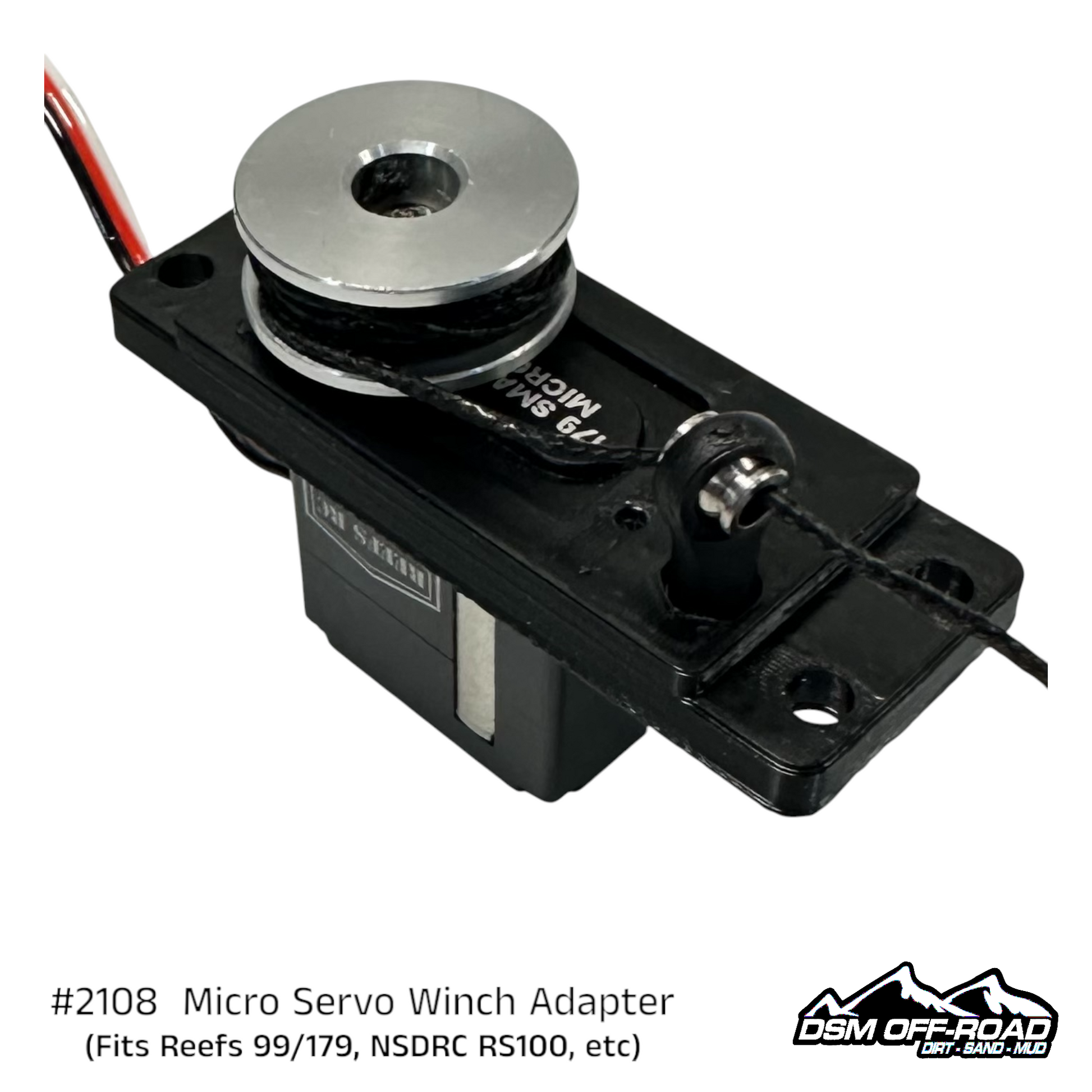 Micro Servo Winch to Full Size Adapter