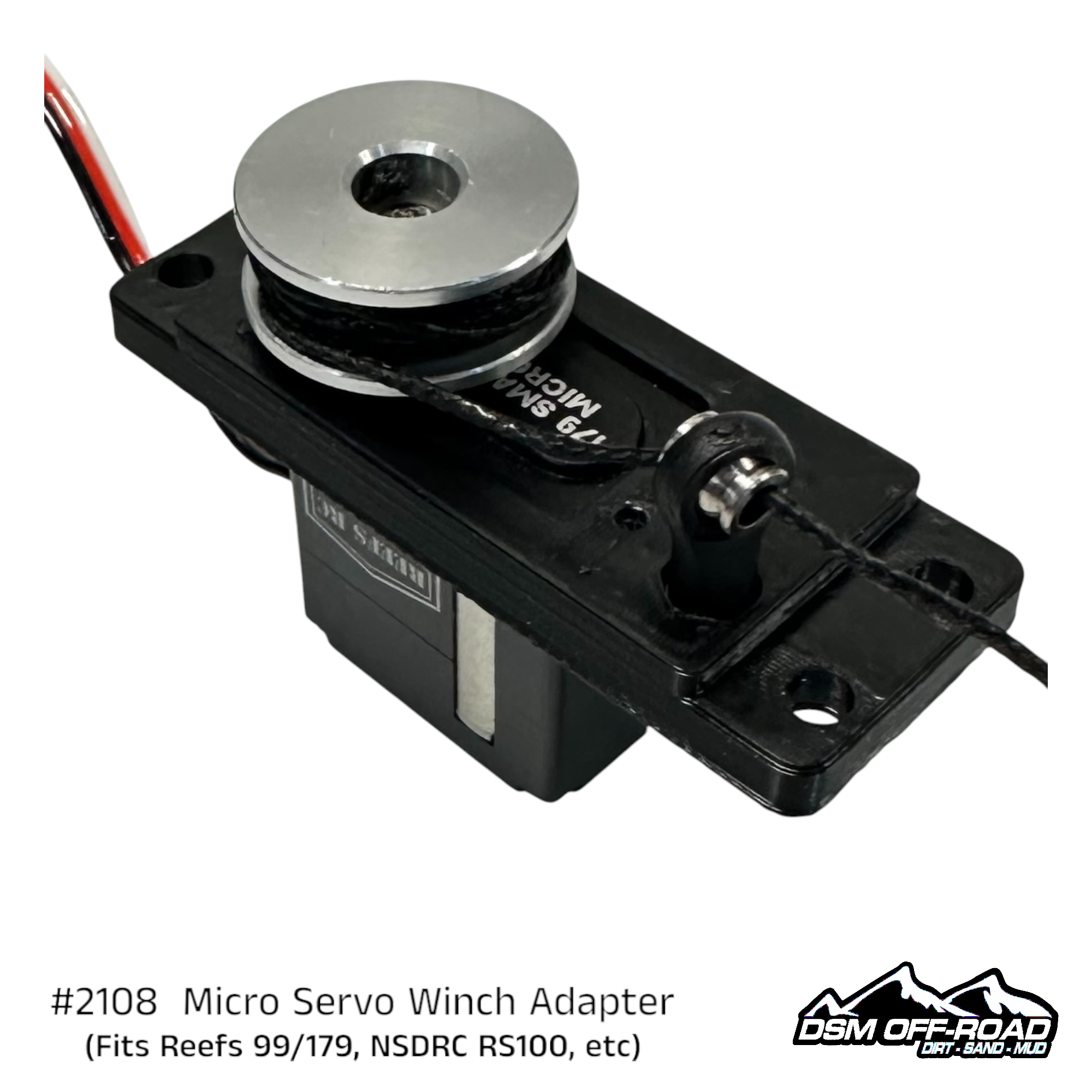 Micro Servo Winch to Full Size Adapter