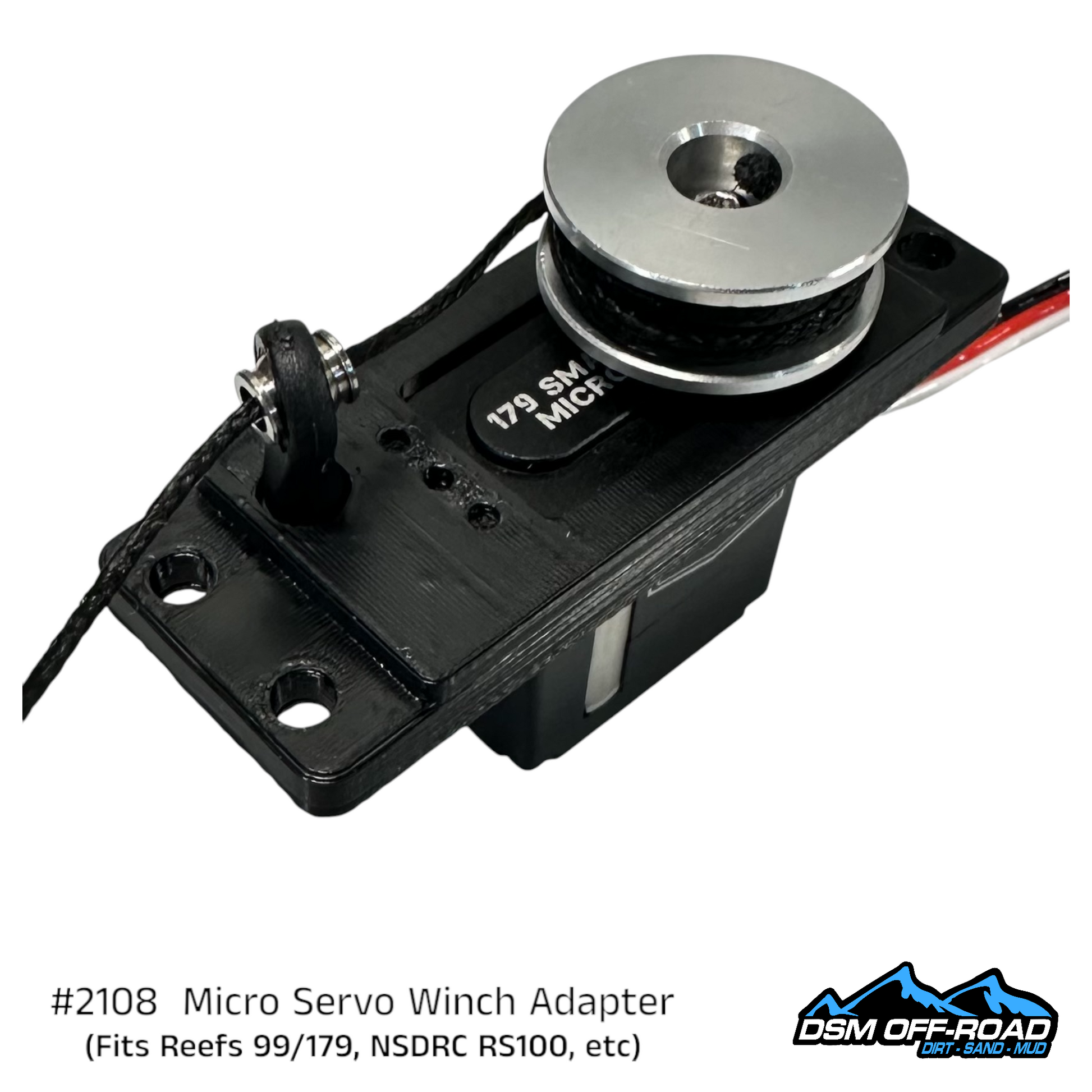 Micro Servo Winch to Full Size Adapter