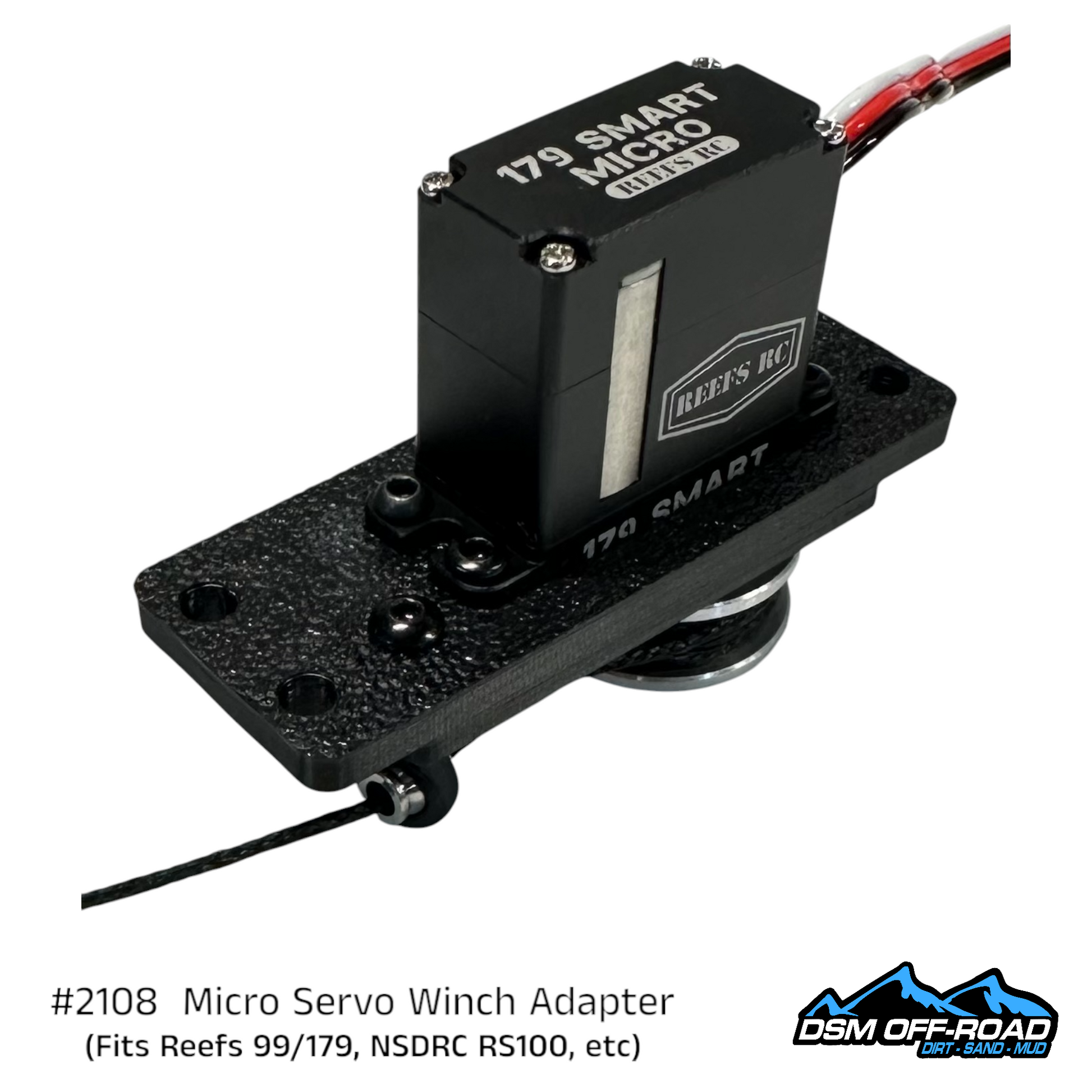Micro Servo Winch to Full Size Adapter