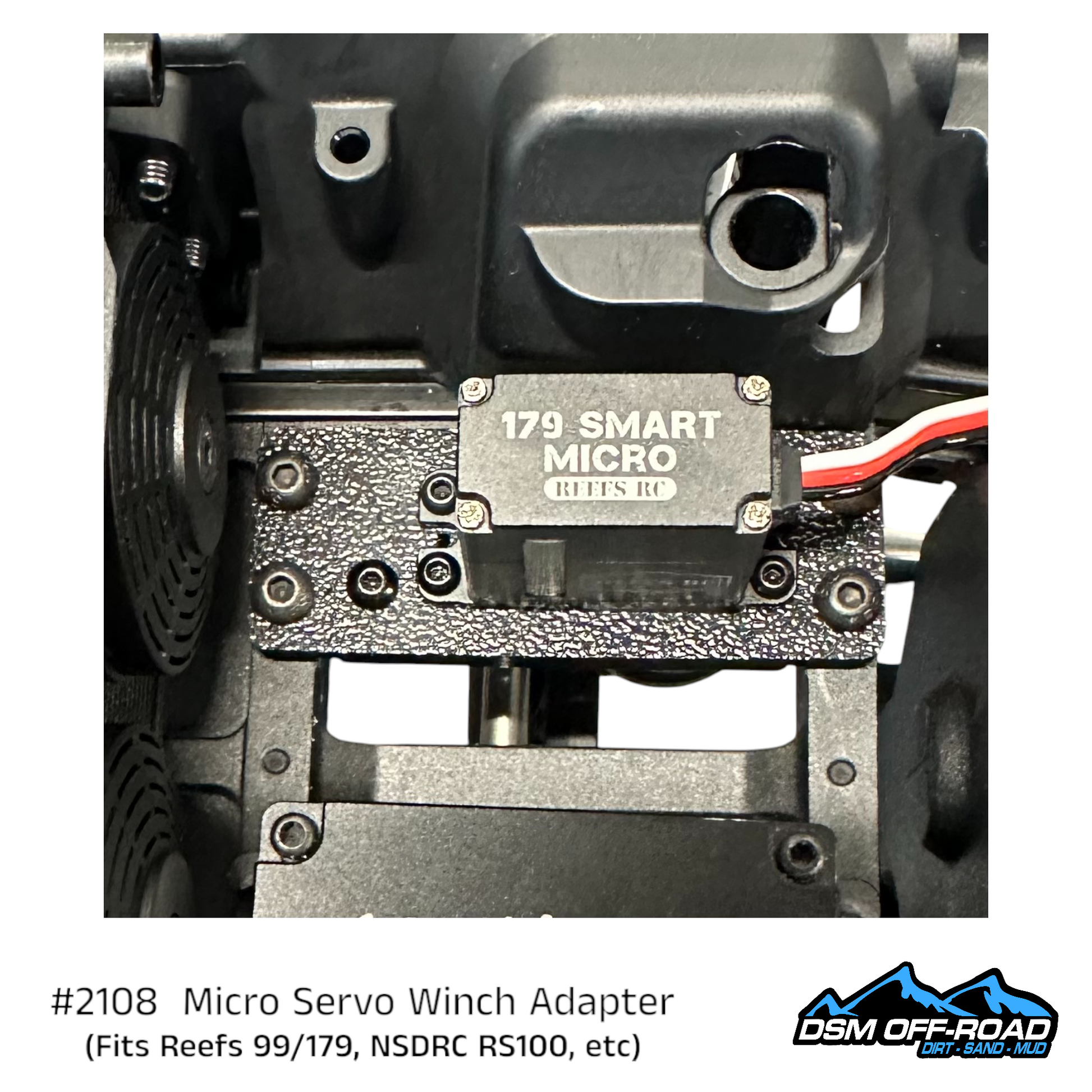 Micro Servo Winch to Full Size Adapter