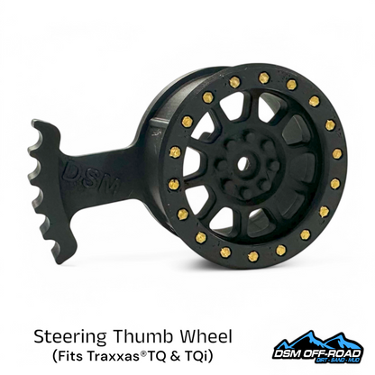 BB Thumb Steering Wheel - Matte Black (Fits Traxxas®TQ & TQi)