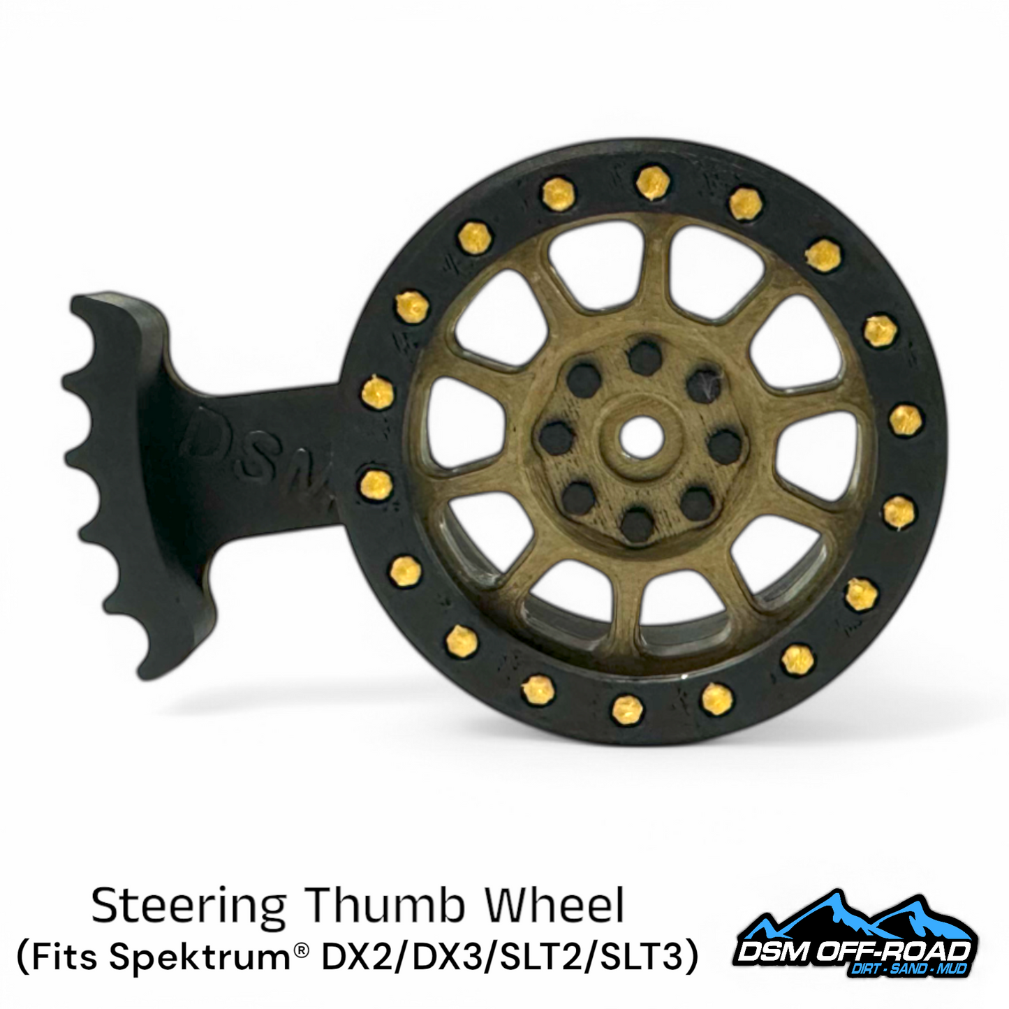 BB Thumb Steering Wheel - Bronze (Fits Spektrum® DX2/DX3/SLT2/SLT3)
