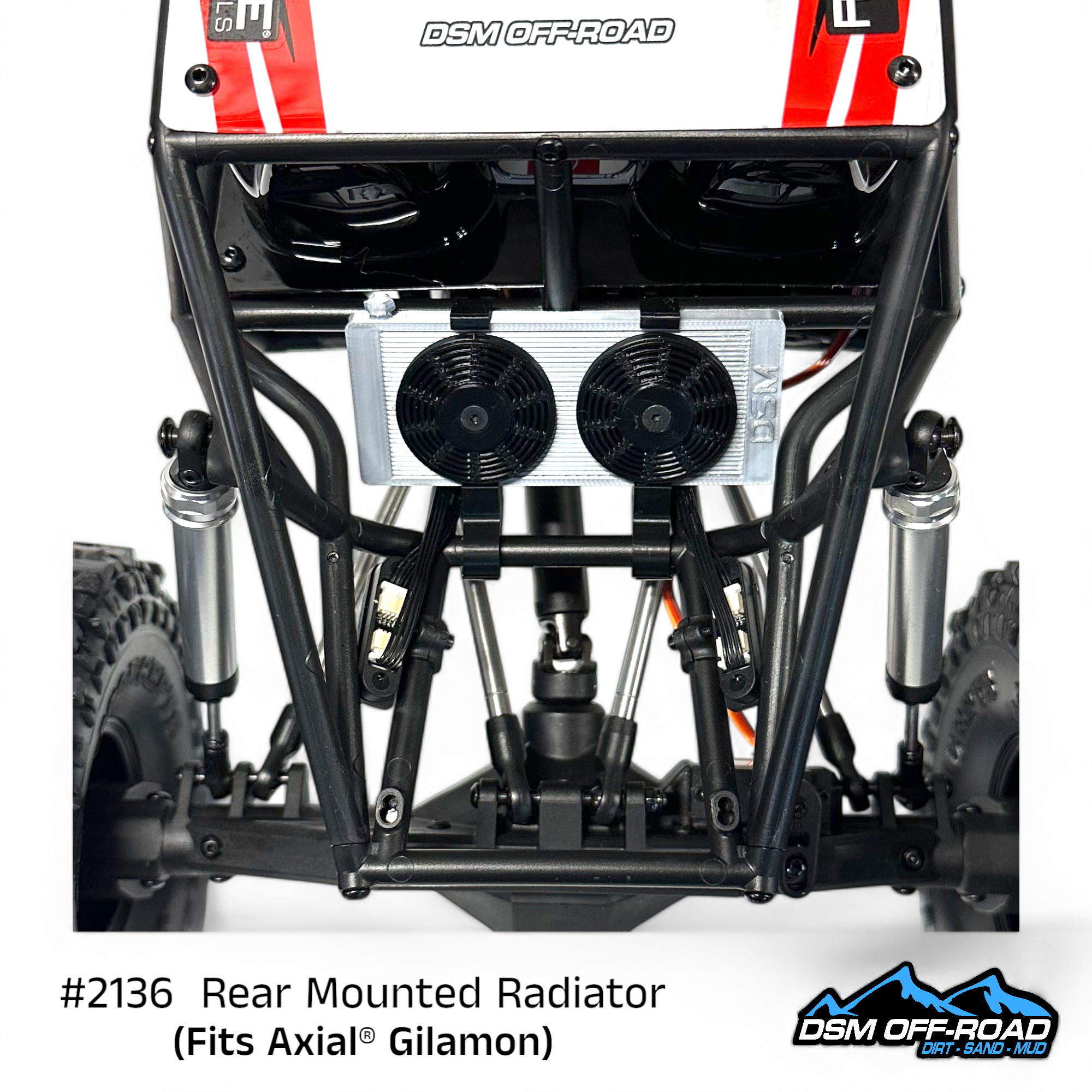 Rear Mounted Radiator (Fits Axial® Gilamon) – DSM Off-Road