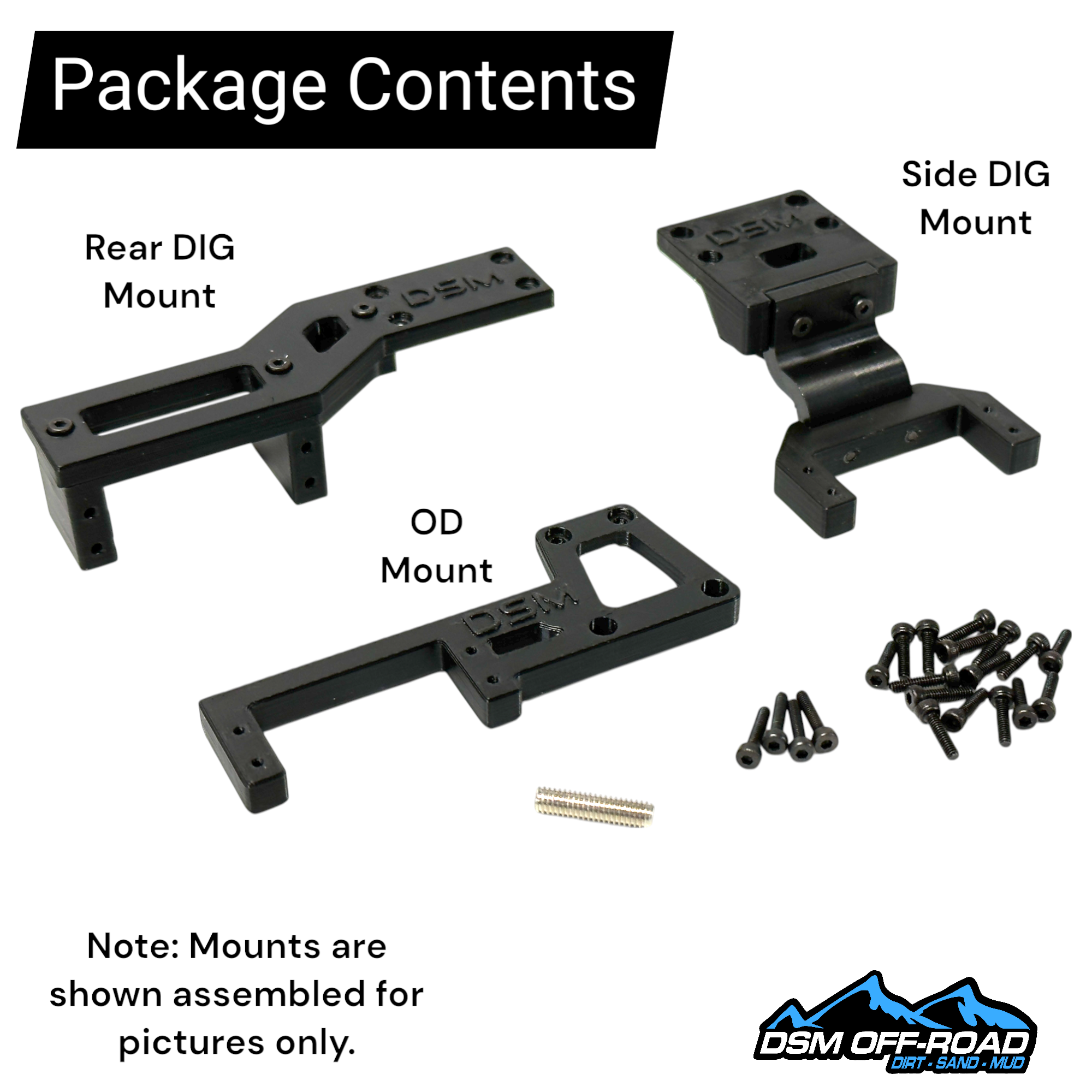 Mini Servo Mounts (for Vanquish® VFD Twin Transmission)