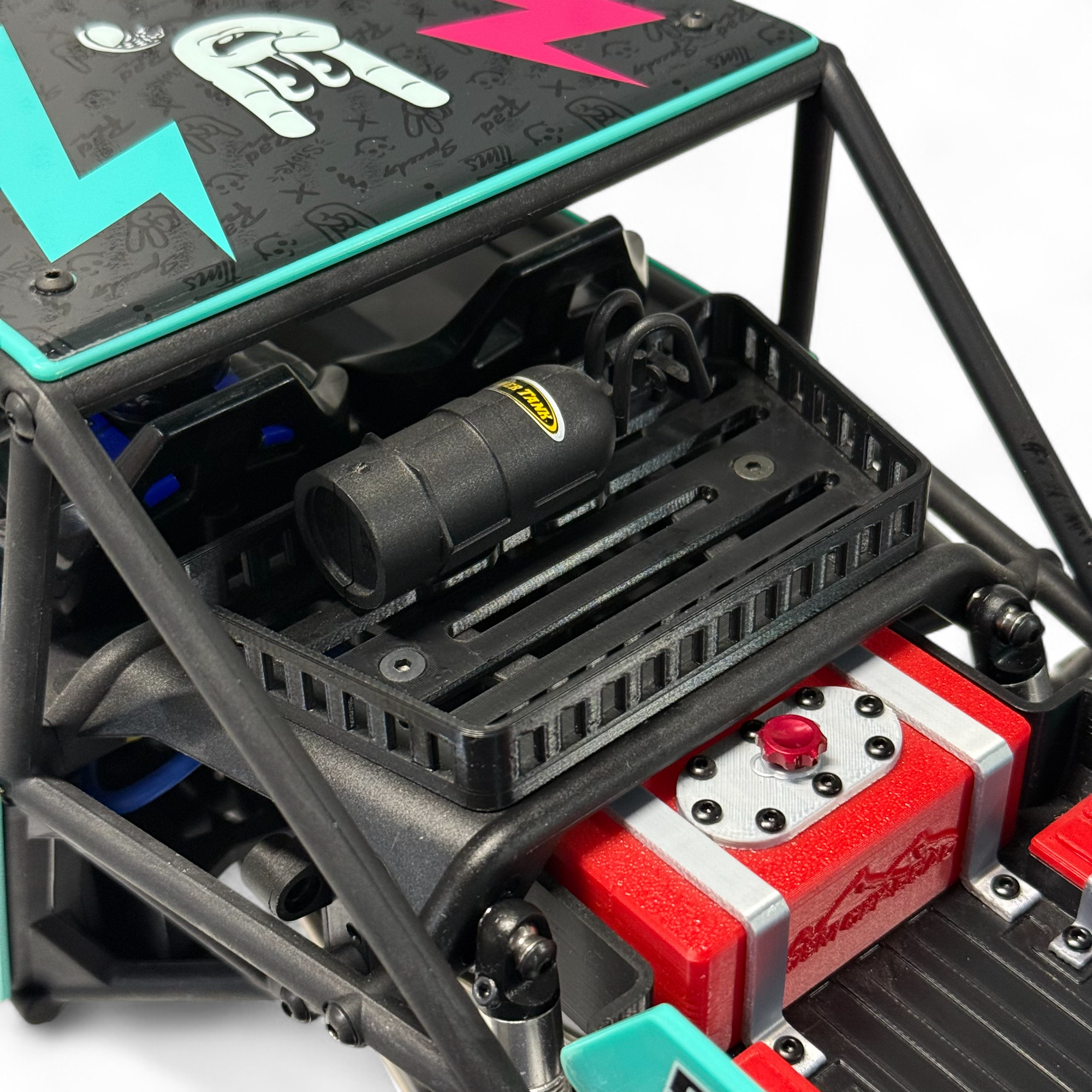 Rear Shock Tower Rack (fits Vanquish® H10 Optic)