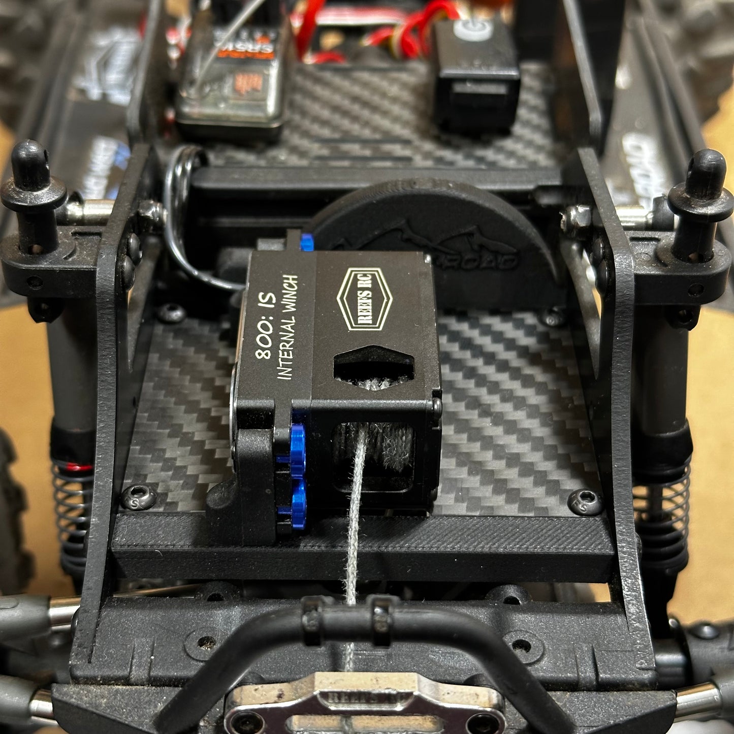 Carbon Fiber AMS Front Tray (Fits SCX10 Pro)