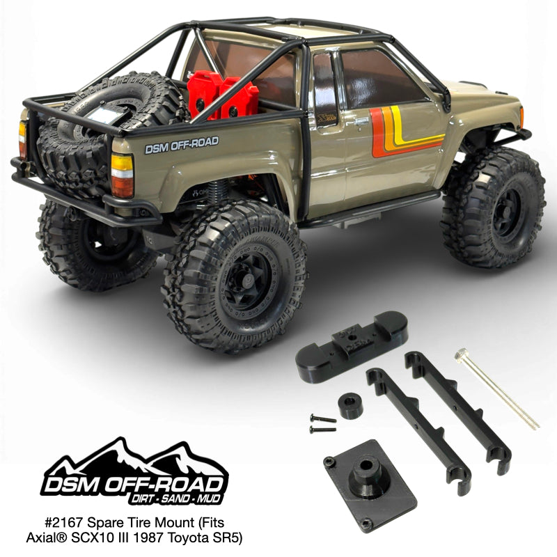 Spare Tire Mount - Fits Axial® SCX10 III 1987 Toyota SR5