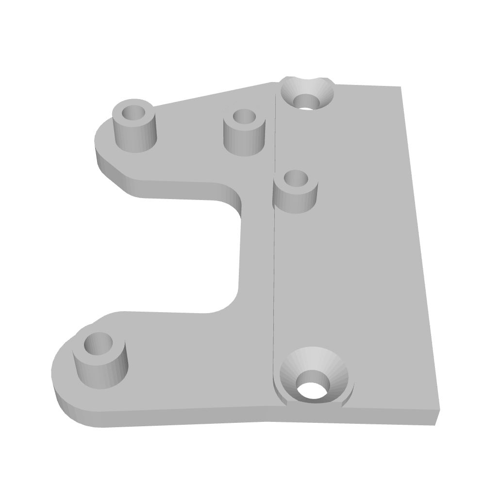 Adapter for Reefs RC XPT3 Transmission (for Axial® Capra Skid - w/ Outrunner Motor)