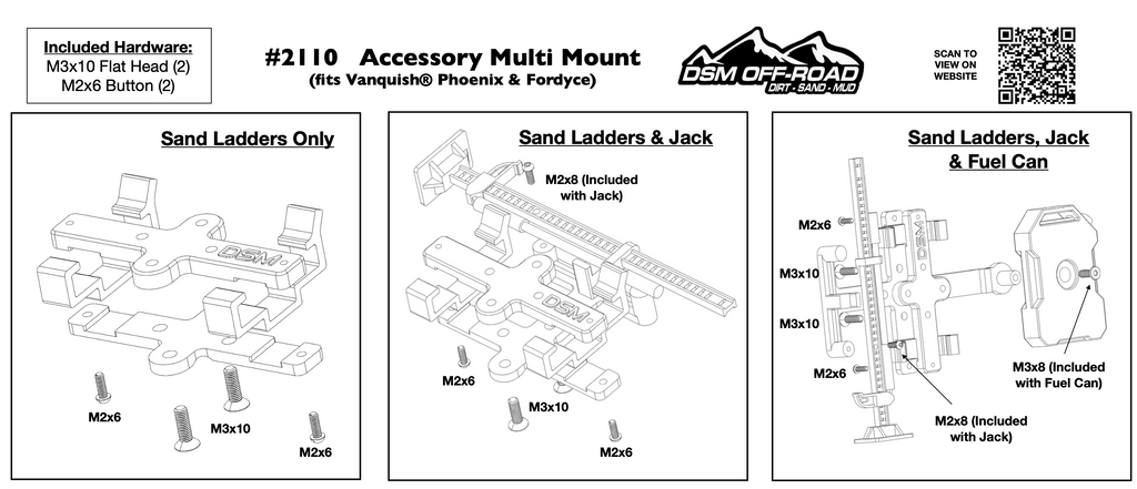 Scale Accessory Multi Mount (Fits Vanquish® Phoenix & Fordyce)