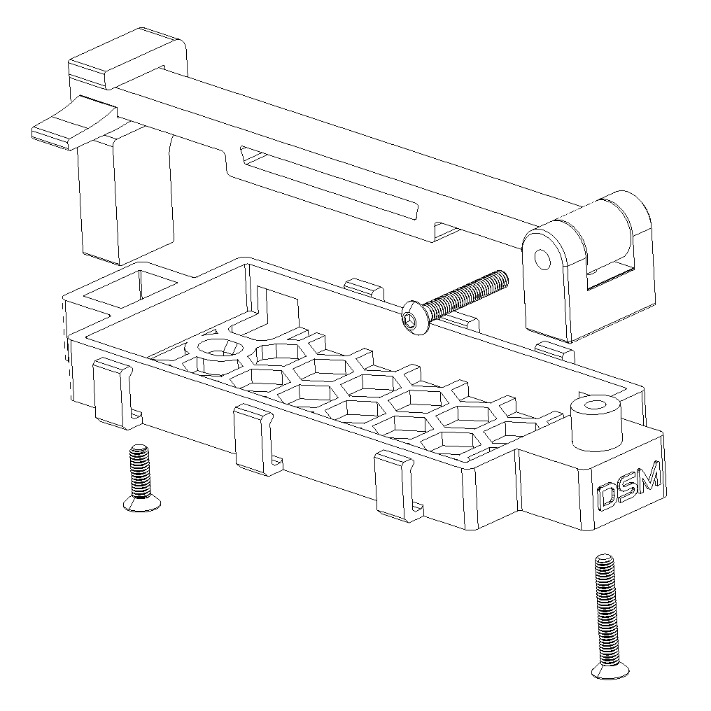 #2127 EZ Release Battery Tray (Fits Axial® SCX10 III Coyote)