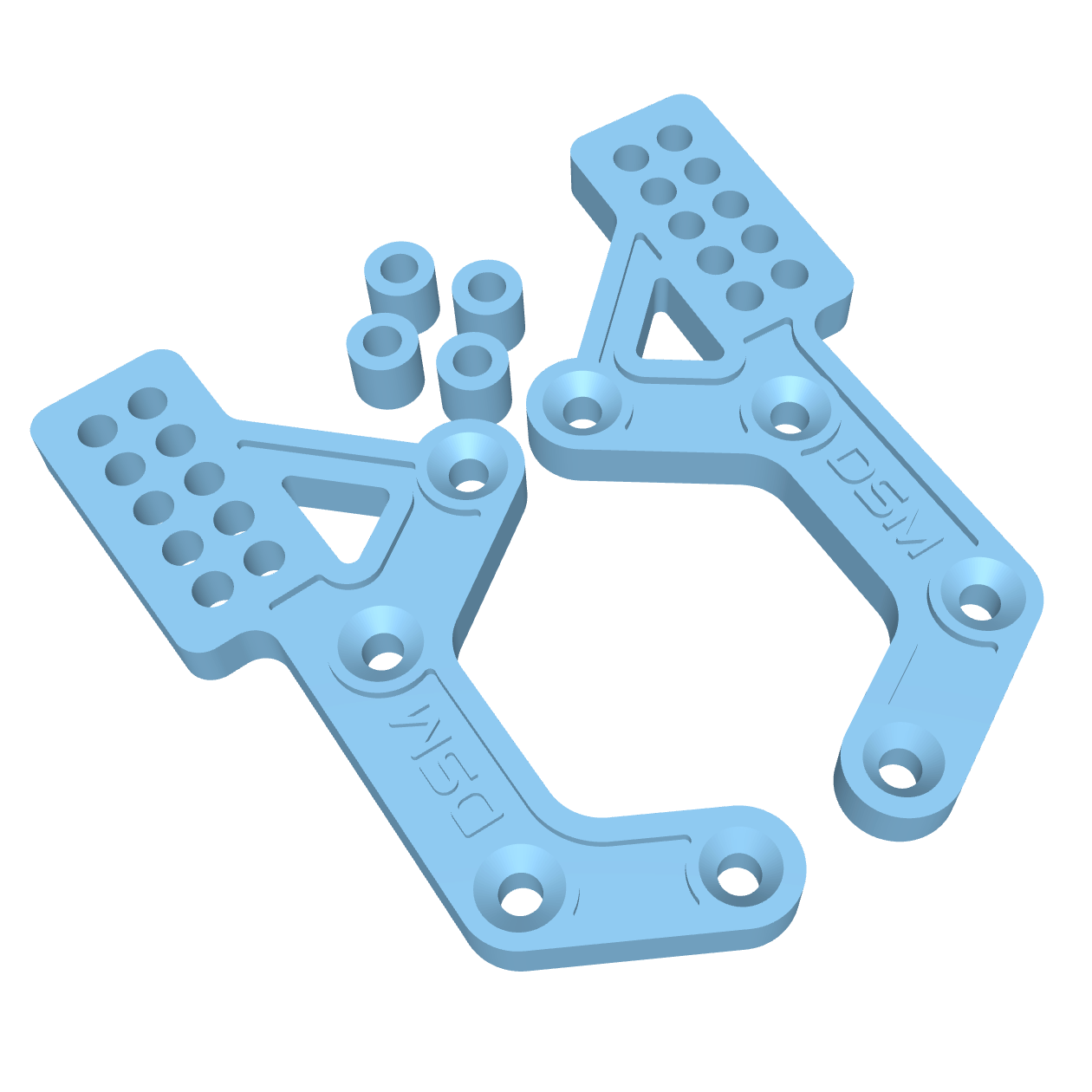 Comp Style Rear Shock Towers (Fits Axial® SCX10 III & Base Camp) (STL)