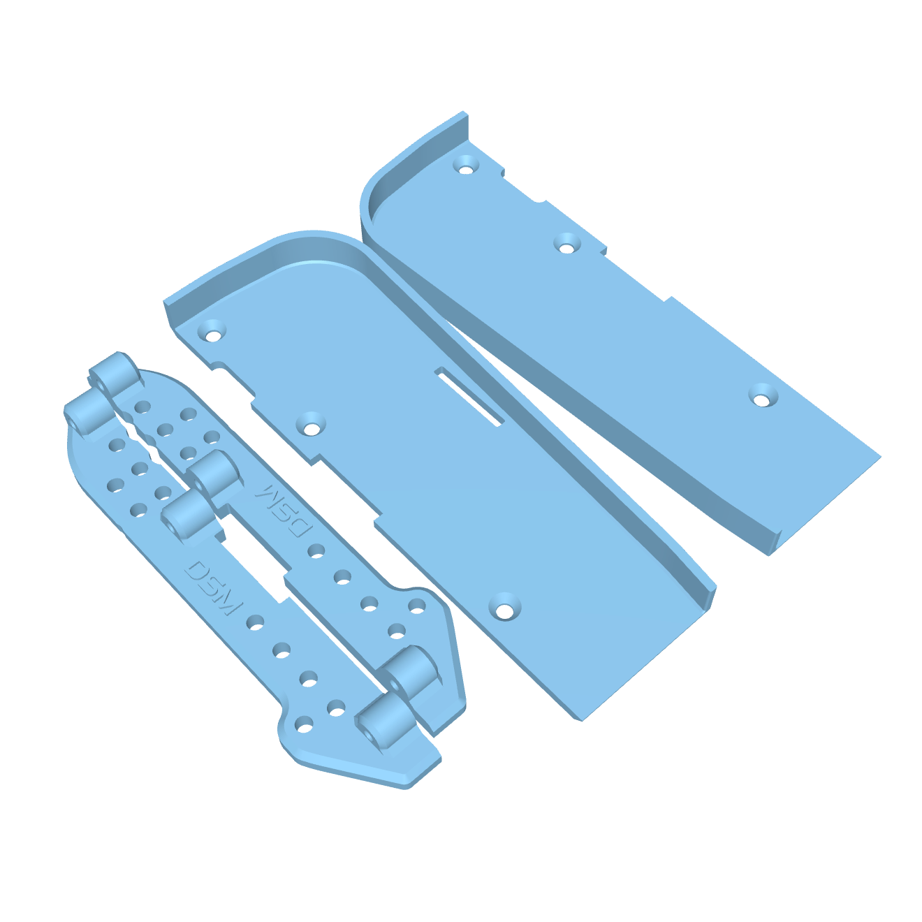 Sliders for Pro-Line® Comp Wagon Body) (Fits Axial® SCX10 Pro) (STL)