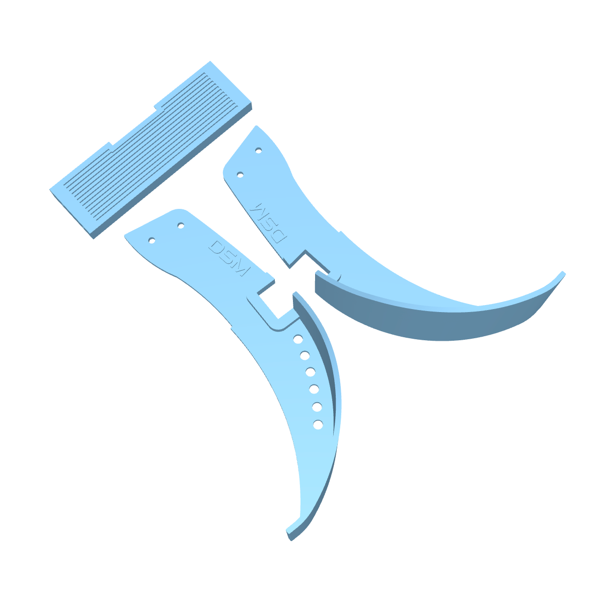 Inner Fenders for Reefs® Plague Body (Fits Axial® SCX10 Pro) (STL)