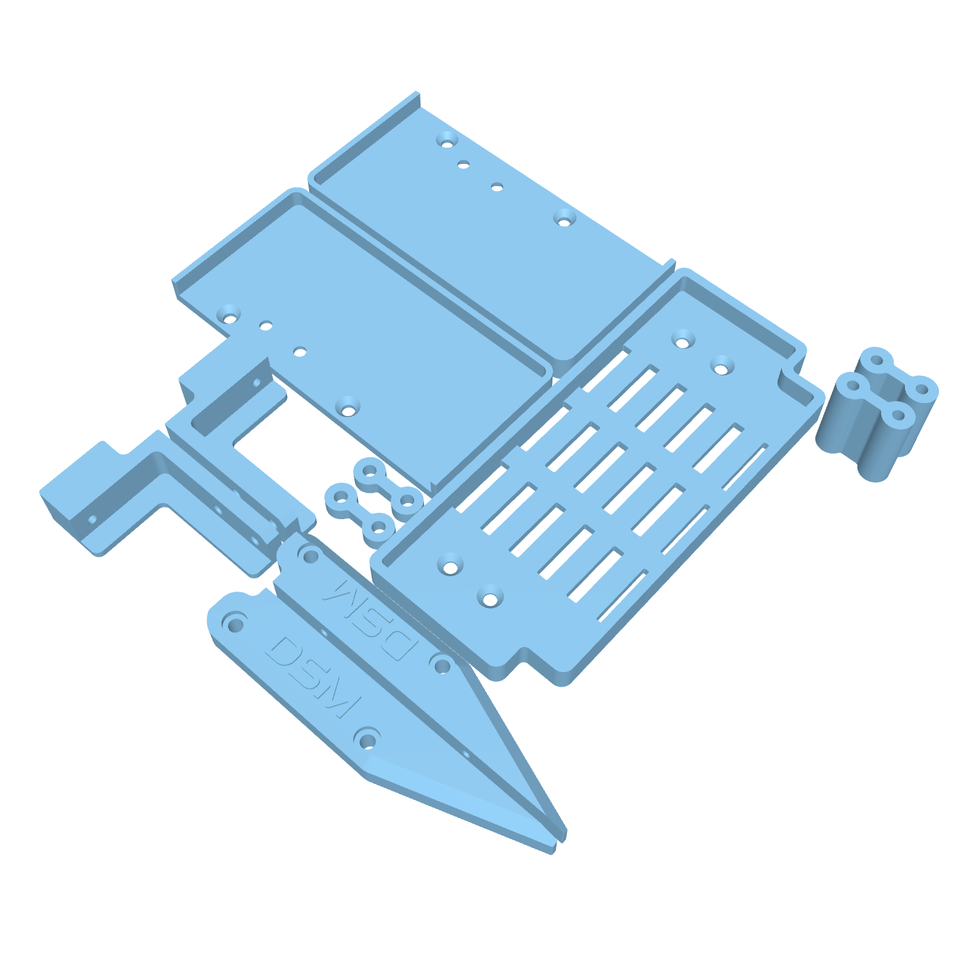 Trail Sliders for Stock Ascent Body (Fits Redcat® Ascent & Fusion) (STL)