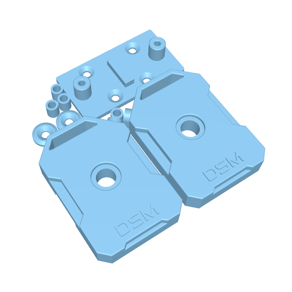 Fuel Cans & Mount (Fits Traxxas® TRX4 2021 Bronco) (STL)