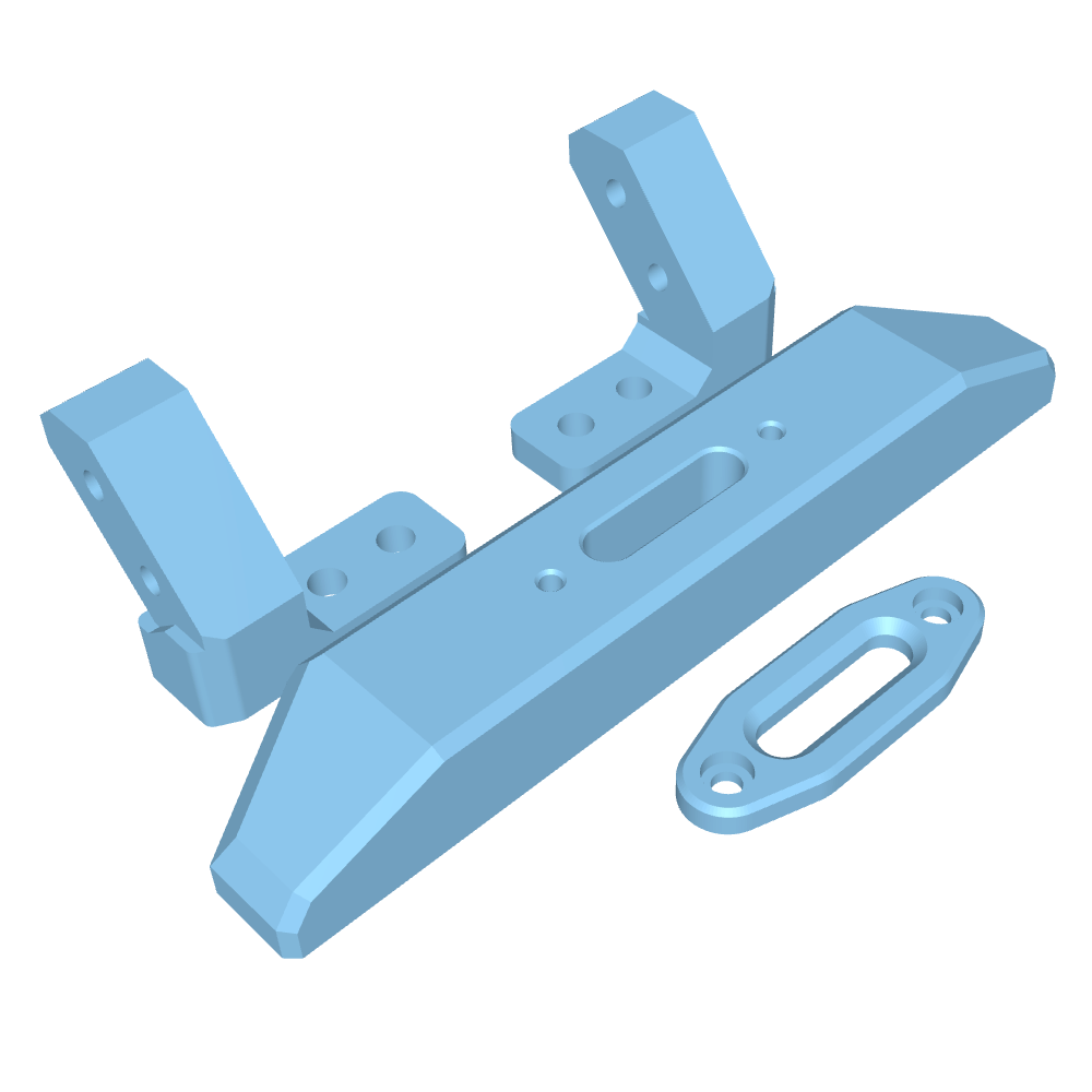 Comp Style Narrow Front Bumper (Fits Axial® SCX10 III & Base Camp) (STL)