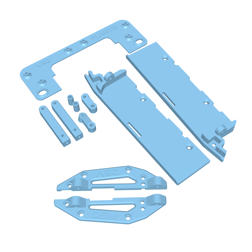 Reefs RC® Plague Full Body Sliders - Fits Vanquish® VRD Carbon & Stance (STL File)