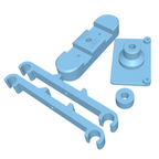 Spare Tire Mount - Fits Axial® SCX10 III 1987 Toyota SR5 (STL File)
