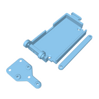 Compact Forward Battery Tray - Fits Axial® SCX10 III 1987 Toyota SR5 (STL File)