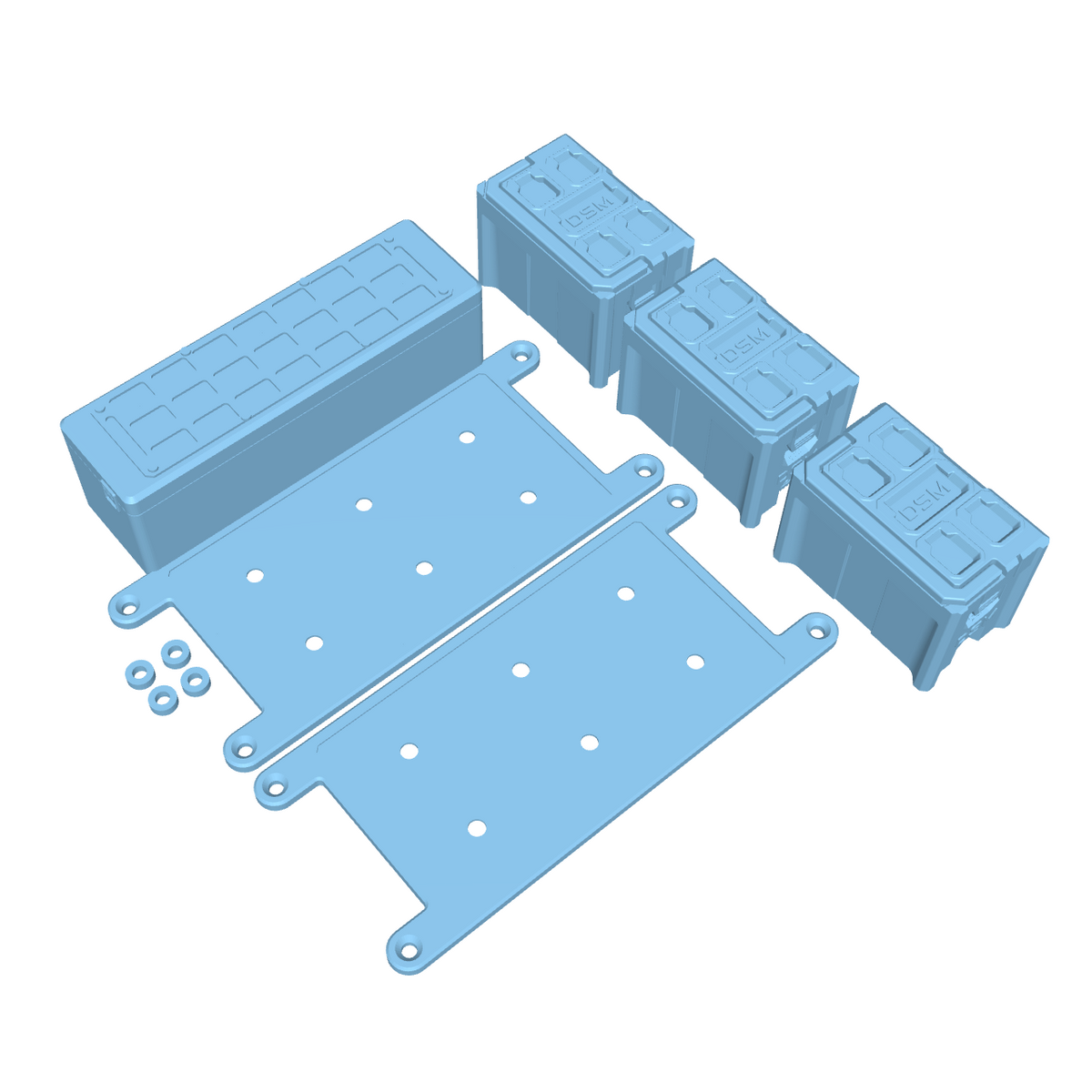 #2192 Mini Tool Boxes & Cooler Setup (Fits 2026 Axial® JT Gladiator) (STL File Only)