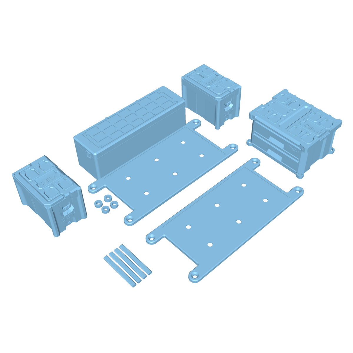 #2193 2 Drawer Tool Box & Cooler Setup (Fits 2026 Axial® JT Gladiator) (STL File Only)