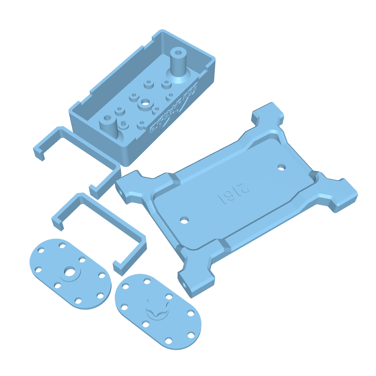 #2164 Fuel Cell Cross Brace (Axial® SCX10 Pro) (STL File Only)