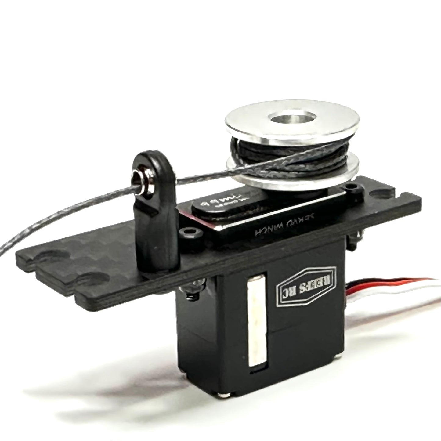 Carbon Fiber Micro Servo to Full Size Adapter