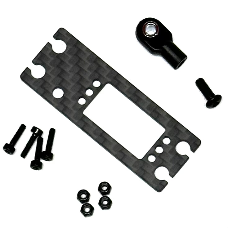 Carbon Fiber Micro Servo to Full Size Adapter