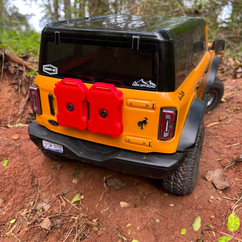 Fuel Cans & Mount (Fits Traxxas® TRX4 2021 Bronco)